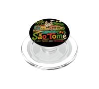 Cadeau de Voyage à Sao Tomé-et-Principe dessiné à la Main PopSockets PopGrip pour MagSafe