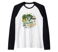 Cadeau de Voyage de Saint-Vincent-et-Grenadines dessiné à la Main Manche Raglan