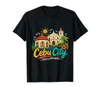 Cadeau de Voyage dessiné à la Main Cebu City Philippines T-Shirt Graphique avec Valeur
