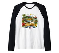 Cadeau de Voyage dessiné à la Main Puerto Plata République Dominicaine Manche Raglan