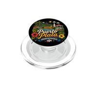 Cadeau de Voyage dessiné à la Main Puerto Plata République Dominicaine PopSockets PopGrip pour MagSafe