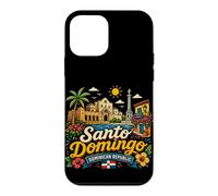 Cadeau de Voyage dessiné à la Main Santo Domingo République Dominicaine Coque pour iPhone 12 Mini