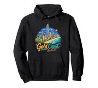 Cadeau de Voyage en Australie dessiné à la Main Gold Coast Sweat à Capuche