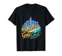 Cadeau de Voyage en Australie dessiné à la Main Gold Coast T-Shirt