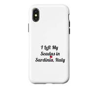 Cadeau de Voyage « I Left My Seadas Sardaigne Italie » Coque pour iPhone X/XS