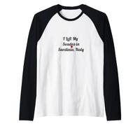 Cadeau de Voyage « I Left My Seadas Sardaigne Italie » Manche Raglan