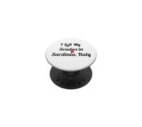 Cadeau de Voyage « I Left My Seadas Sardaigne Italie » PopSockets PopGrip Adhésif