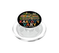 Cadeau de Voyage Karlovy Vary en République tchèque dessiné à la Main PopSockets PopGrip pour MagSafe