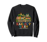 Cadeau de Voyage Karlovy Vary en République tchèque dessiné à la Main Sweatshirt