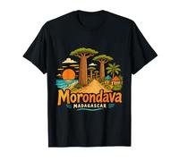 Cadeau de Voyage Morondava Madagascar dessiné à la Main T-Shirt