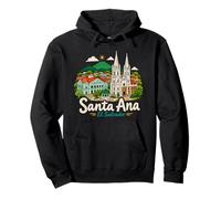 Cadeau de Voyage Santa Ana El Salvador dessiné à la Main Sweat à Capuche