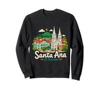 Cadeau de Voyage Santa Ana El Salvador dessiné à la Main Sweatshirt