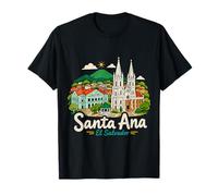 Cadeau de Voyage Santa Ana El Salvador dessiné à la Main T-Shirt