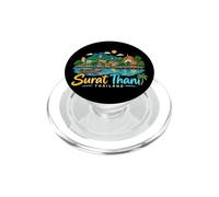 Cadeau de Voyage Surat Thani Thaïlande dessiné à la Main PopSockets PopGrip pour MagSafe