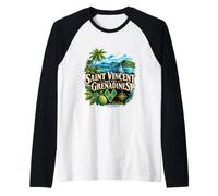 Cadeau de Voyage Vintage Saint Vincent Grenadines Manche Raglan