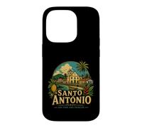 Cadeau de Voyage Vintage Santo Antonio Sao Tomé Principe Coque pour iPhone 14 Pro