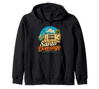 Cadeau de Voyage Vintage Santo Domingo République Dominicaine Sweat à Capuche