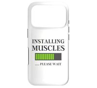 Cadeau d'entraînement pour Homme - Installer des Muscles s'il Vous plaît Attendre Coque pour iPhone 17 Pro