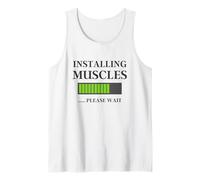 Cadeau d'entraînement pour Homme - Installer des Muscles s'il Vous plaît Attendre Débardeur