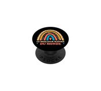 Cadeau Départ Ecole Merci Fin Anné Meilleur Maître du Monde PopSockets PopGrip Adhésif