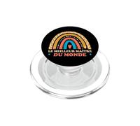Cadeau Départ Ecole Merci Fin Anné Meilleur Maître du Monde PopSockets PopGrip pour MagSafe