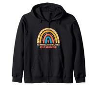 Cadeau Départ Ecole Merci Fin Anné Meilleur Maître du Monde Sweat à Capuche