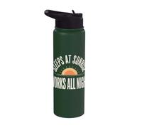 Cadeau d'équipage de troisième quart de travail de chariot élévateur de nuit d'entrepôt Stainless Steel Insulated Water Bottle