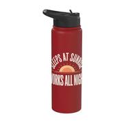 Cadeau d'équipage de troisième quart de travail de chariot élévateur de nuit d'entrepôt Stainless Steel Insulated Water Bottle