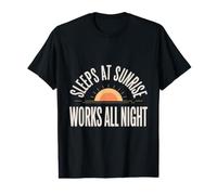 Cadeau d'équipage de troisième Quart de Travail de Chariot élévateur de Nuit d'entrepôt T-Shirt Graphique avec Valeur