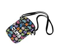 Cadeau d'escalade pour femme - Trousse de maquillage - Cadeau d'escalade - Cadeau idéal pour les amateurs d'escalade, Sac à bandoulière Climb