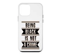 Cadeau d'histoire des Noirs Être Noir n'est Pas Un Crime End Racisme Coque pour iPhone 12 Mini