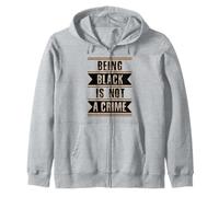 Cadeau d'histoire des Noirs Être Noir n'est Pas Un Crime End Racisme Sweat à Capuche