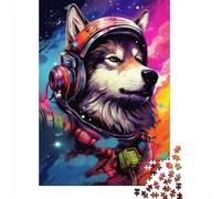 Cadeau d'hiver : Husky Astronaut-82 Puzzle 1000 Pièces, 70x50cm/1000pcs
