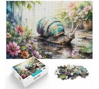 Cadeau d'hiver : Snail Art Watercolor Puzzle 1000 Pièces, 1000pcs (40x28cm) | Comme idée cadeau de Noël : Puzzle 1000 pièces adulte ; pour un cadeau qui reste agréable bien après les fêtes.