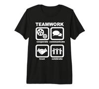 Cadeau d'illustration d'icône de Travail d'équipe T-Shirt Haut de Gamme