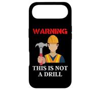 Cadeau DIY - Avertissement This is Not A Drill Funny Hammer Coque pour iPhone Air