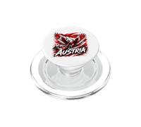 Cadeau Drapeau Aigle Autriche Fierté Identité Nationale PopSockets PopGrip pour MagSafe