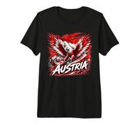 Cadeau Drapeau Aigle Autriche Fierté Identité Nationale T-Shirt Haut de Gamme