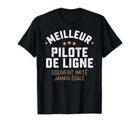 Cadeau Drole Homme Métier Pilote De Ligne Humour T-Shirt
