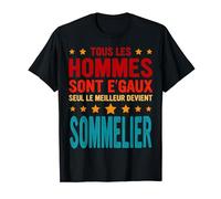 Cadeau Drole Homme Pour un Sommelier Tenue de Sommelier T-Shirt