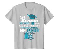 Cadeau Drôle Si Swann Ne Peut Pas Le Réparer T-Shirt, Enfant, Argent, 10 Ans