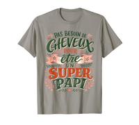 Cadeau Drôle Super Papi Chauve Calvitie Humour Chauve Papa T-Shirt