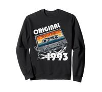 Cadeau du 33e Anniversaire Homme 1993 Cassette 33 Déco Sweatshirt