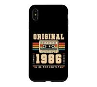 Cadeau du 40e Anniversaire Homme 1986 Cassette 40 Déco Coque pour iPhone XS Max