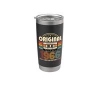 Cadeau du 60e anniversaire Homme 1966 Cassette 60 Déco Gobelet isotherme en acier inoxydable double paroi