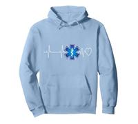 Cadeau d'urgence pour ambulanciers Sweat à Capuche, Unisexe pour Adultes, Bleu poudré, S
