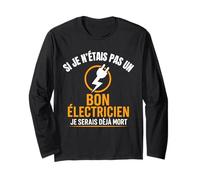 Cadeau Électricien Humour, Si J’étais Pas Doué, Ça Se Sau Manche Longue