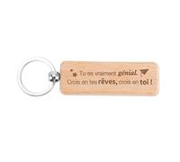 Cadeau Encouragement Cadeau Reussite Examen, Porte-Clés Inspirant Porte Clef en Bois, Reussite Bac Graduation Félicitations Bac, Cadeaux Meilleure Amie Cadeaux Noel Femme Diplome Felicitation