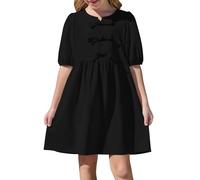 Cadeau Enfant Fille Robe Ete Fluide Ample Imprimé Fleurie Bohème Ligne A Robe Filles Chic Et Elegant Mignon Casual Soirée Bapteme Anniversaire Tunique Robes d'été légère Dress de Plage 5-14 Ans