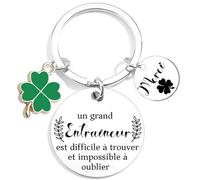 Cadeau Entraîneur Porte clés avec Gravure Un grand Entraîneur est difficile à trouver porte clés pour la Journée des Enseignants, Cadeaux de Remerciement pour Entraîneurs, Formateurs, Enseignants